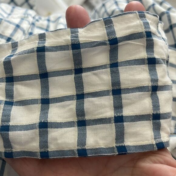 Max Studios Button Down Spread Collar Embroidered Stripes Self Tie Sash NWT SZ M - Picture 12 of 12